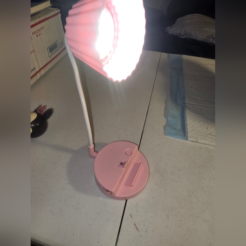 Pink LED Desk Lamp